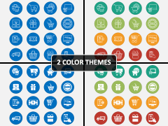 Ecommerce Icons PPT Cover Slide