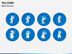 Yell Icons PPT Slide 2