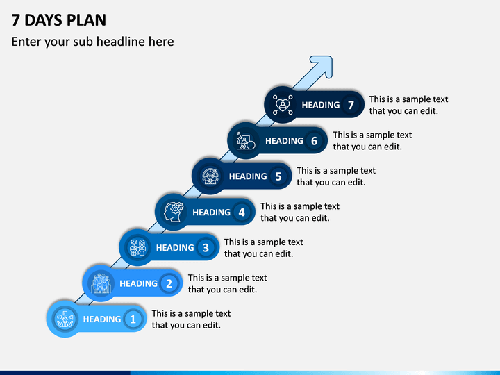 7 Days Plan PPT Slide 1