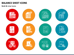 Balance Sheet Icons PPT Slide 1