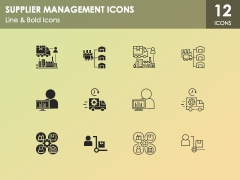 Supplier Management Icons PPT Slide 1