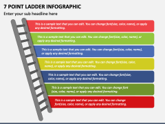 7 Point Ladder Infographic PPT Slide 2