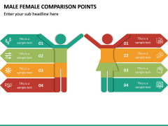 Male Female Comparison Points PPT Slide 2