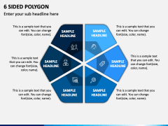 6 Sided Polygon PPT Slide 1