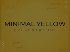 Minimal Yellow Presentation Animated Presentation - SketchBubble