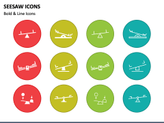 Seesaw Icons PPT Slide 2