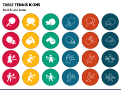 Table Tennis Icons for PowerPoint and Google Slides - PPT Slides