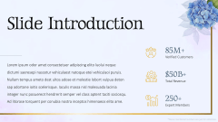 Elegant Floral Slides PPT Slide 3