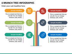 6 Branch Tree Infographic PPT Slide 2
