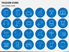 Telecom Icons PPT Slide 2
