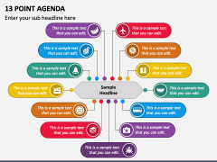 13 Point Agenda PPT Slide 2