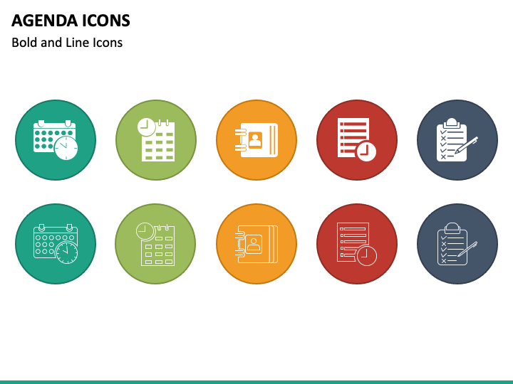 Agenda Icons Powerpoint Template Ppt Slides Sketchbubble