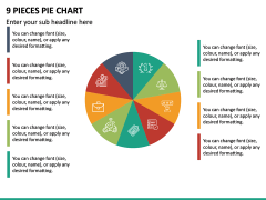 9 Pieces Pie Chart PPT Slide 2