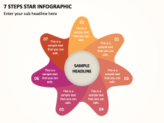 7 Steps Star Infographic PPT Slide 1