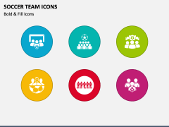 Soccer Team Icons PPT Slide 1