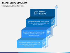3 Stair Steps Diagram PPT Slide 1
