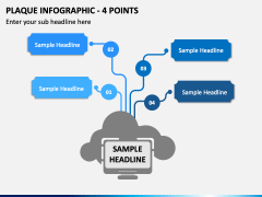 Plaque Infographic - 4 Points PPT Slide 2