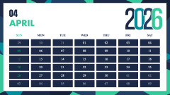 Creative 2026 Calendar PPT Slide 5