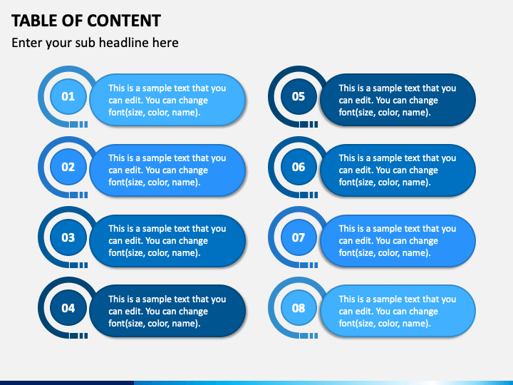 Table Of Contents Powerpoint Template