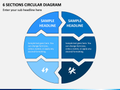6 Sections Circular Diagram PPT Slide 1