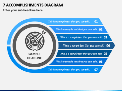 7 Accomplishments Diagram PPT Slide 1
