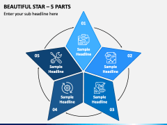 Beautiful Star - 5 Parts PPT Slide 2