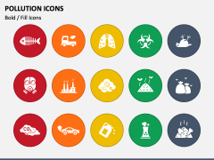 Pollution Icons PPT Slide 1
