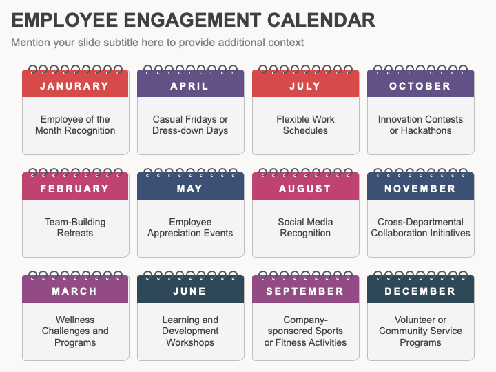 Employee Engagement Calendar PowerPoint And Google Slides Template ...