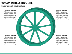 Wagon Wheel Silhouette PPT Slide 2