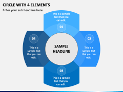Circle with 4 Elements PPT Slide 2