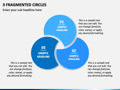 3 Fragmented Circles PPT Slide 2