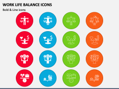 Work Life Balance Icons for PowerPoint and Google Slides - PPT Slides