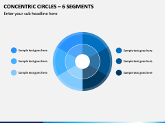 Concentric Circles – 6 Segments PPT Slide 1