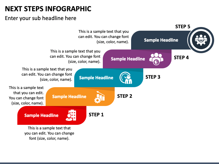 Free Next Steps Infographic PPT Slide 1