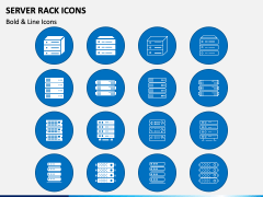 Server Rack Icons PPT Slide 2
