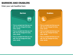 Barriers and Enablers PowerPoint and Google Slides Template - PPT Slides