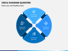 Circle Diagram Quarters PPT Slide 1