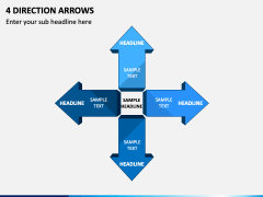 4 Direction Arrows Slide 1