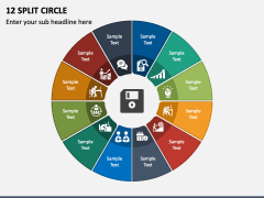 12 Split Circle PPT Slide 2