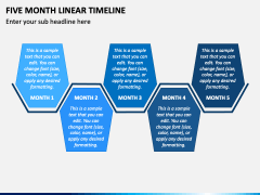 Five Month Linear Timeline PPT Slide 1
