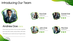Organic Shapes Background Theme PPT Slide 8