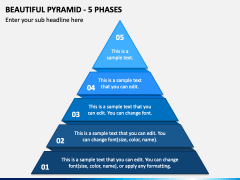 Beautiful Pyramid - 5 Phases PPT Slide 2