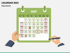 Calendar 2023 Type 1 PPT Slide 5