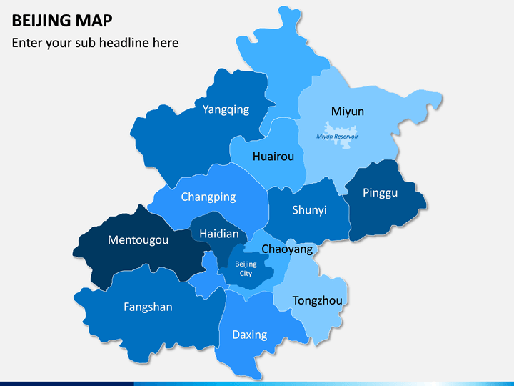 Beijing Map PPT Slide 1