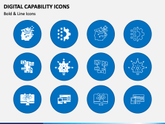 Digital Capability Icons PPT Slide 1