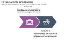 2 Stage Arrow Infographic PPT Slide 1