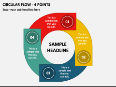 Circular Flow - 4 Points PPT Slide 1