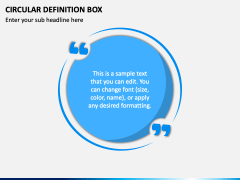 Circular Definition Box PPT Slide 2