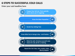 6 Steps To Successful Cold Calls PPT Slide 1