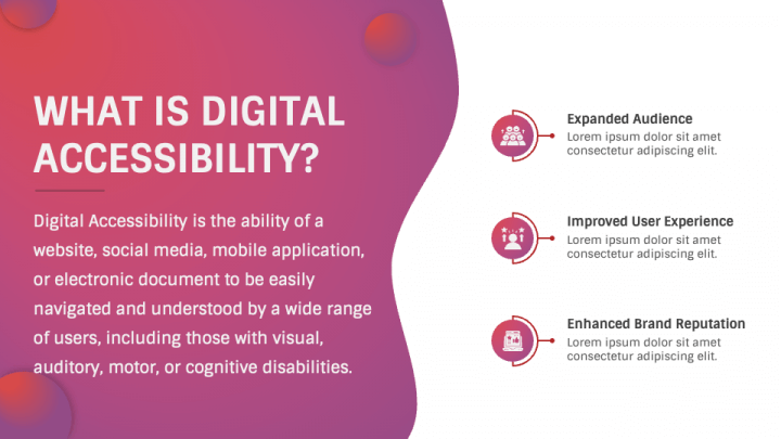 Digital Accessibility PowerPoint and Google Slides Template - PPT Slides